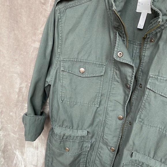 🎉LEITH Oversized UtilityJacket, Size SM, Army Green - Picture 5 of 6